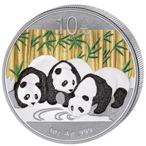 (image for) 2013 1oz Silver PANDA - Colour Highlighted